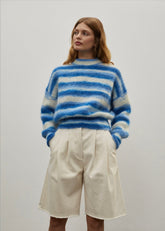 Pull Mary en mohair rayures bleues Surprise - photo 2