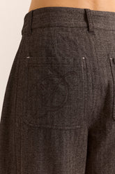 Pantalon Mara à chevrons gris - Damson Madder, photo 7