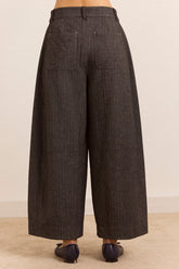 Pantalon Mara à chevrons gris - Damson Madder, photo 8
