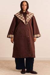 Trench réversible Jerry chocolat - Damson Madder, photo 6