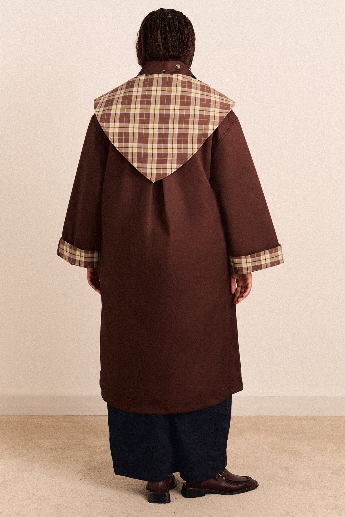Trench réversible Jerry chocolat - Damson Madder, photo 10