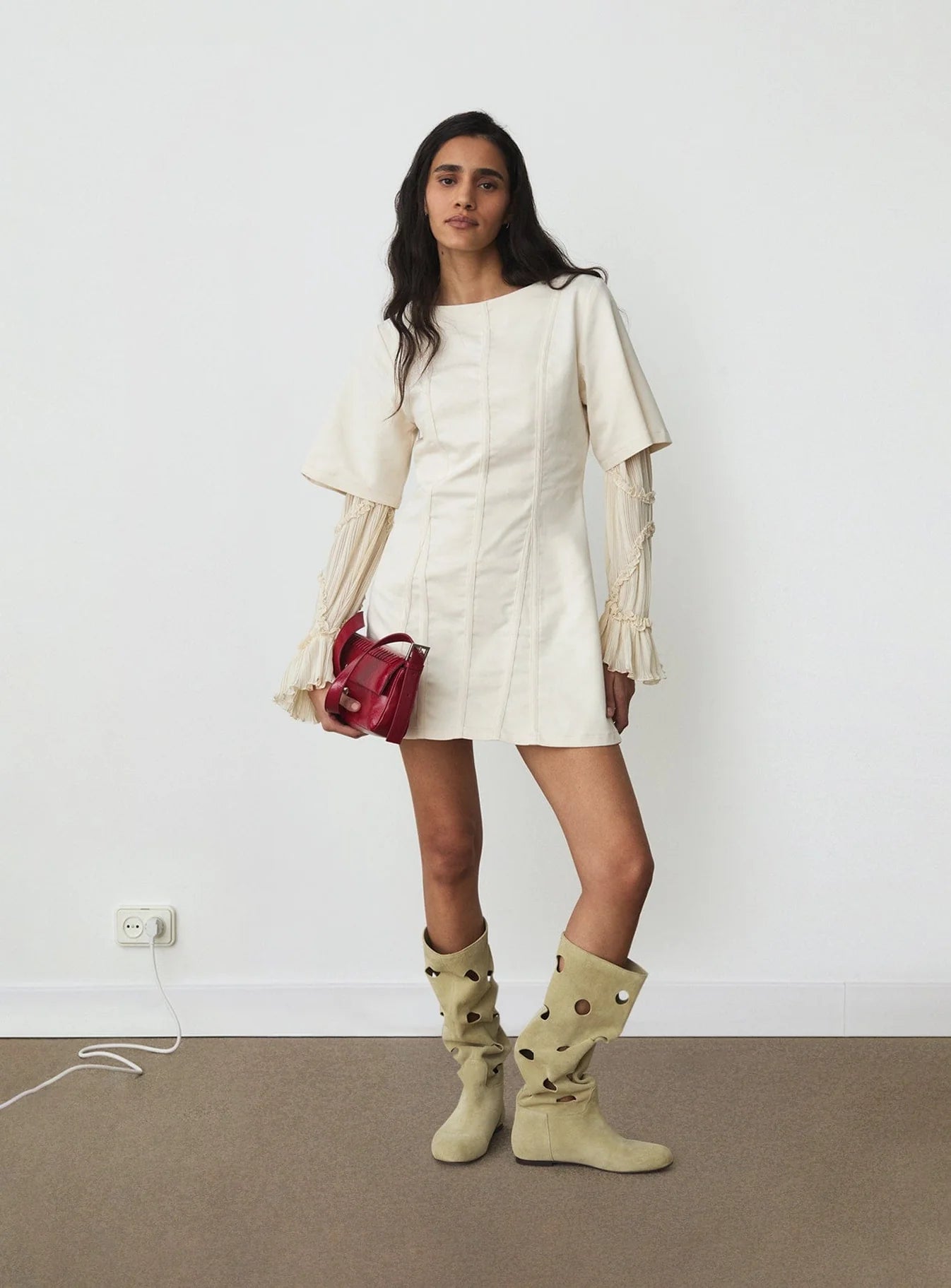 Robe Rosette Ecru - Laagam