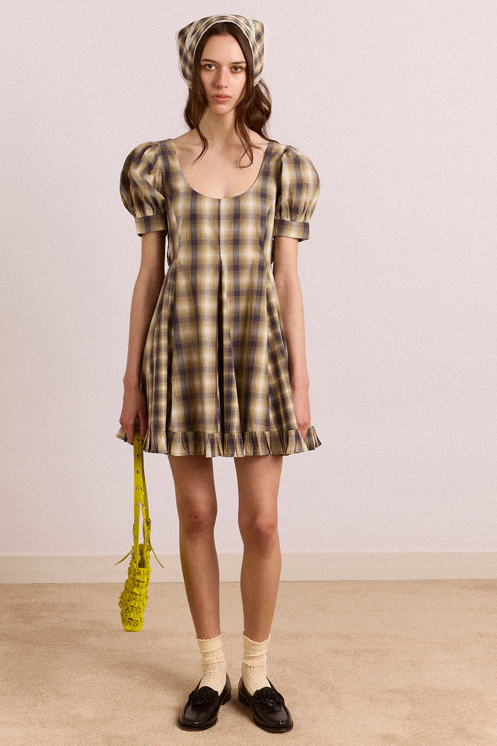 Robe Sabina Checks - Damson Madder