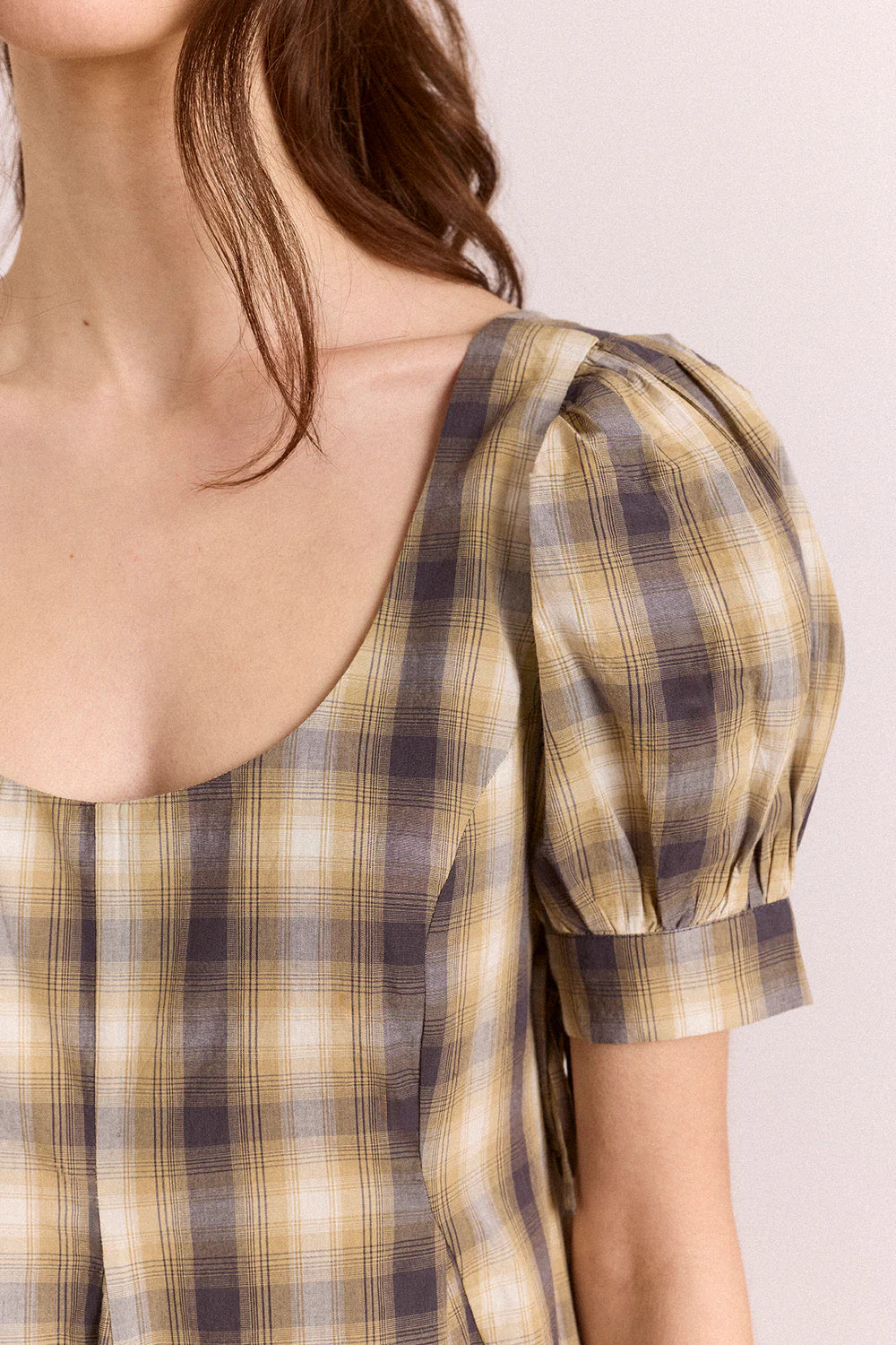 Robe Sabina Checks - Damson Madder