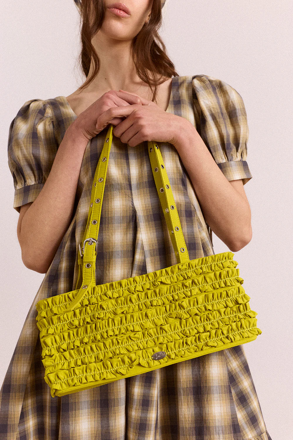 Sac à Volants Sophia Vert - Damson Madder