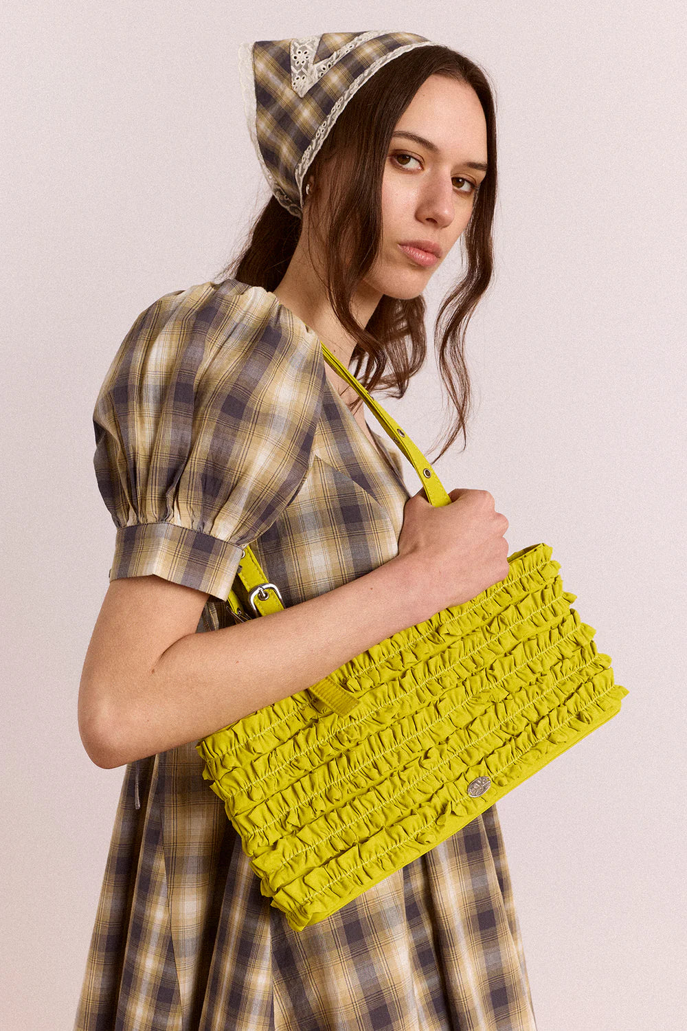 Sac à Volants Sophia Vert - Damson Madder