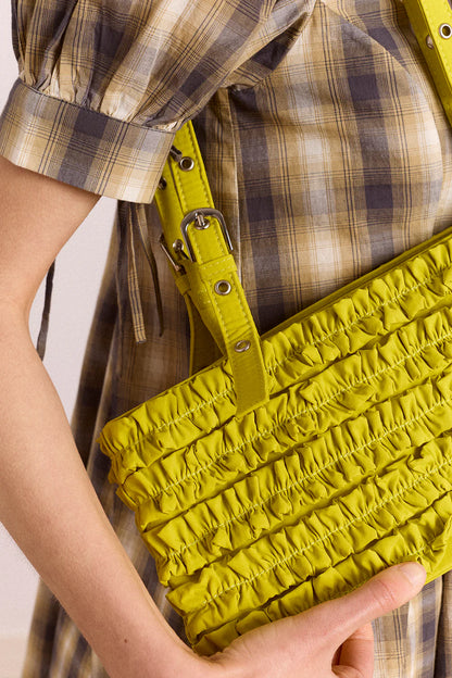 Sac à Volants Sophia Vert - Damson Madder