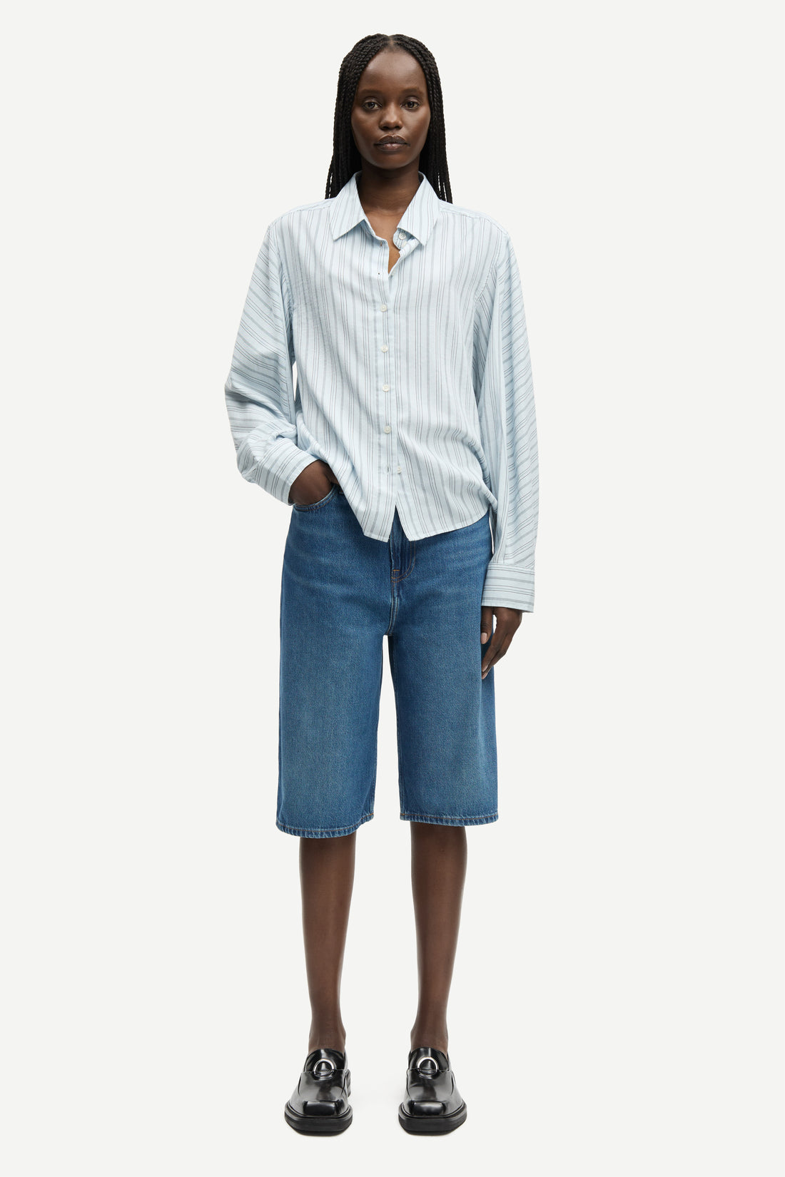 Sarebecca Shorts Denim - Samsoe Samsoe