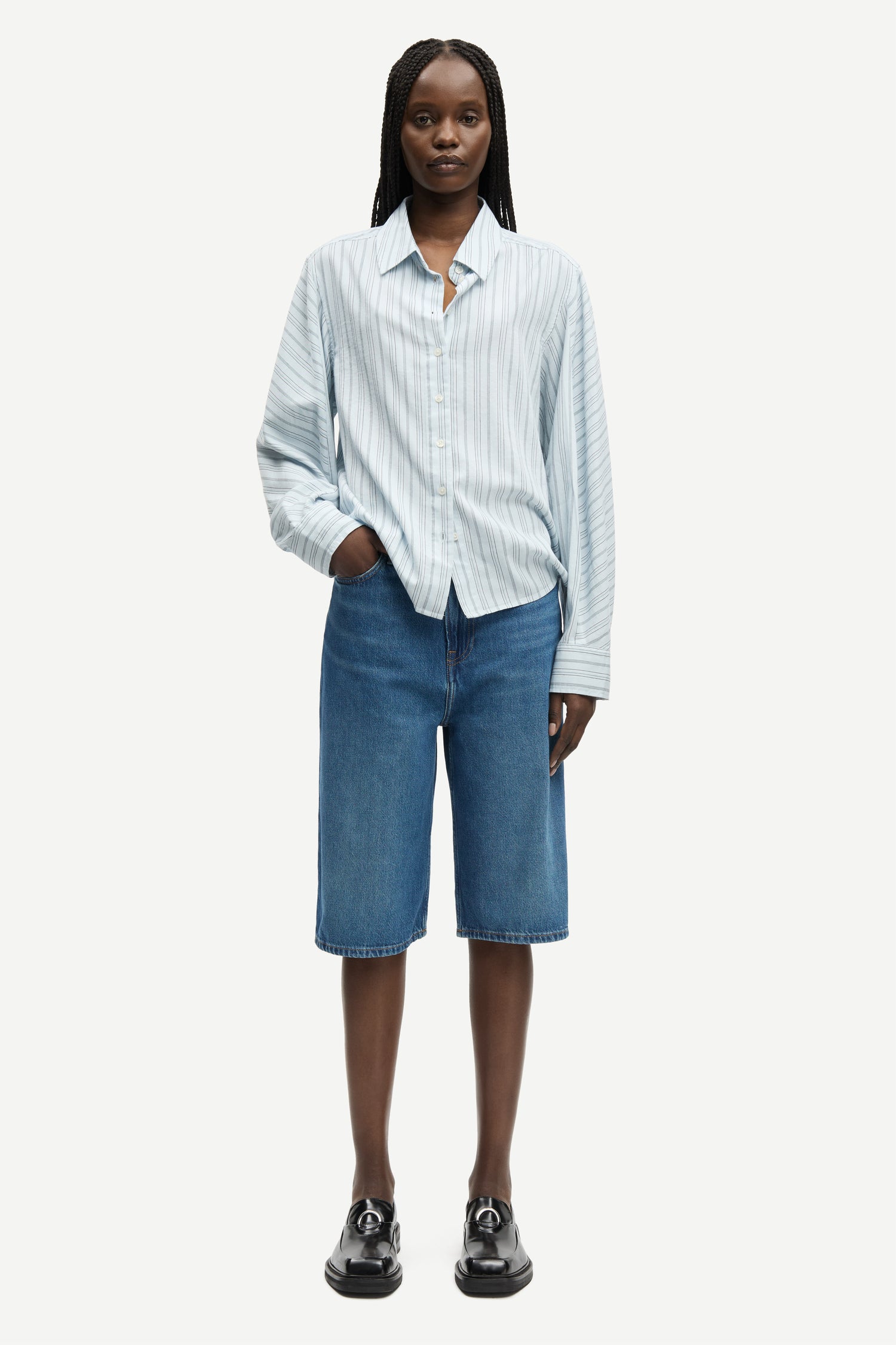 Sarebecca Shorts Denim - Samsoe Samsoe
