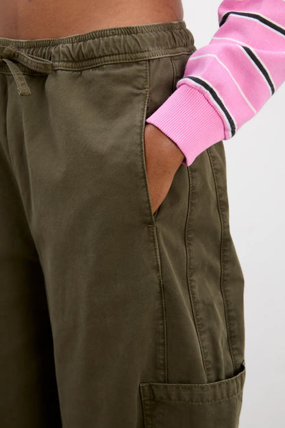 Pantalon Felix Twill Olive - Damson Madder, photo 3