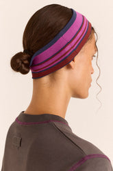 Bandeau rayé violet - Damson Madder, photo 3