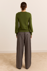 Pantalon Tomasina à carreaux Damson Madder, vue de dos
