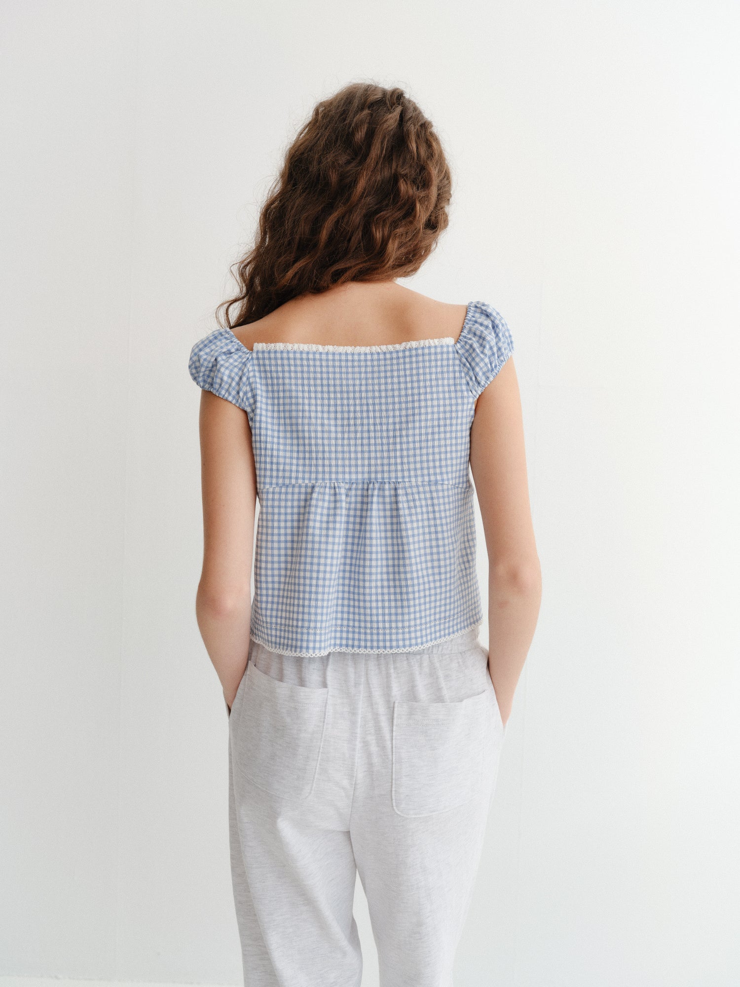 Blouse Vichy Bleu - Dunst