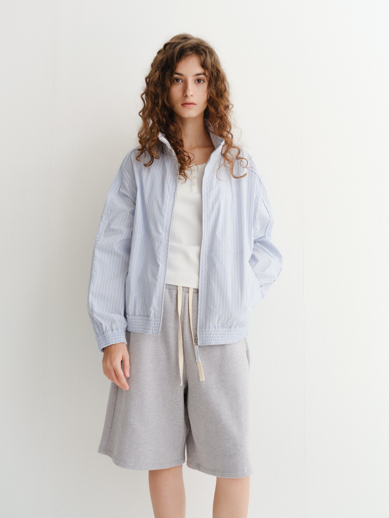 Veste Légère Rayée - Dunst