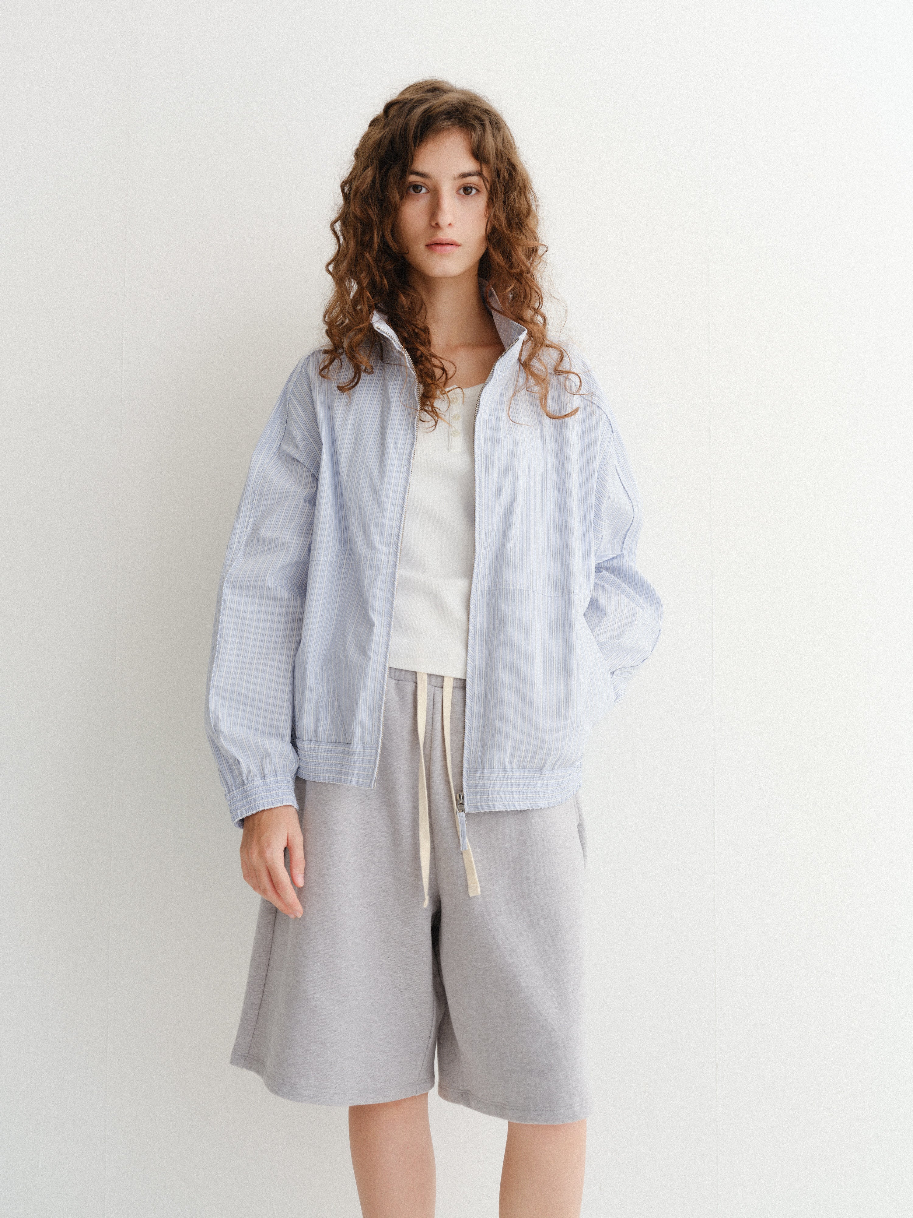 Veste Légère Rayée - Dunst