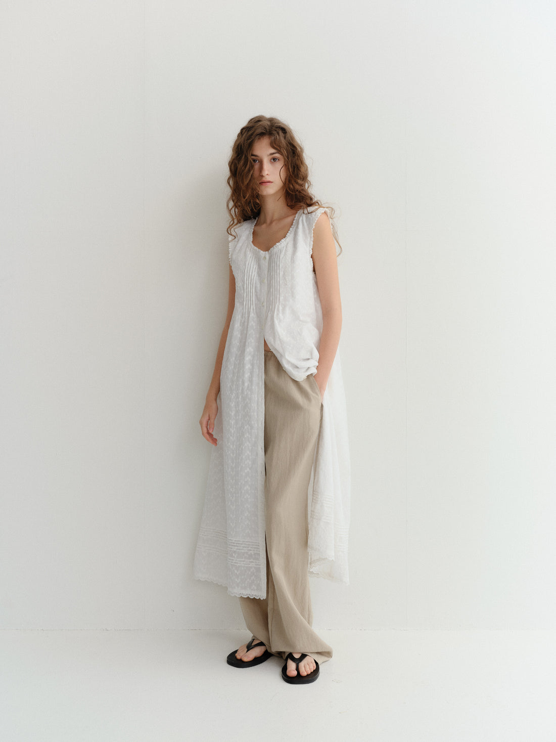Pantalon Coton Lin Beige - Dunst