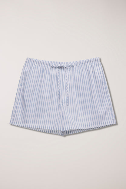Mini Short Rayé Blanc Coton - Dunst