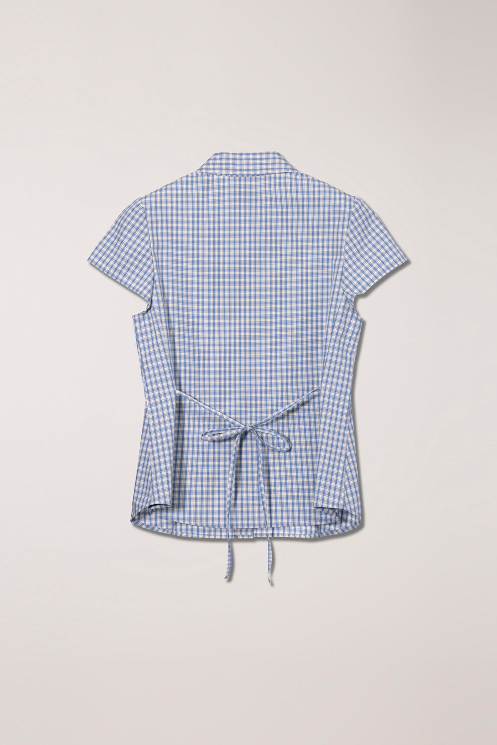 Chemisier Carreaux Bleu Blanc - Dunst