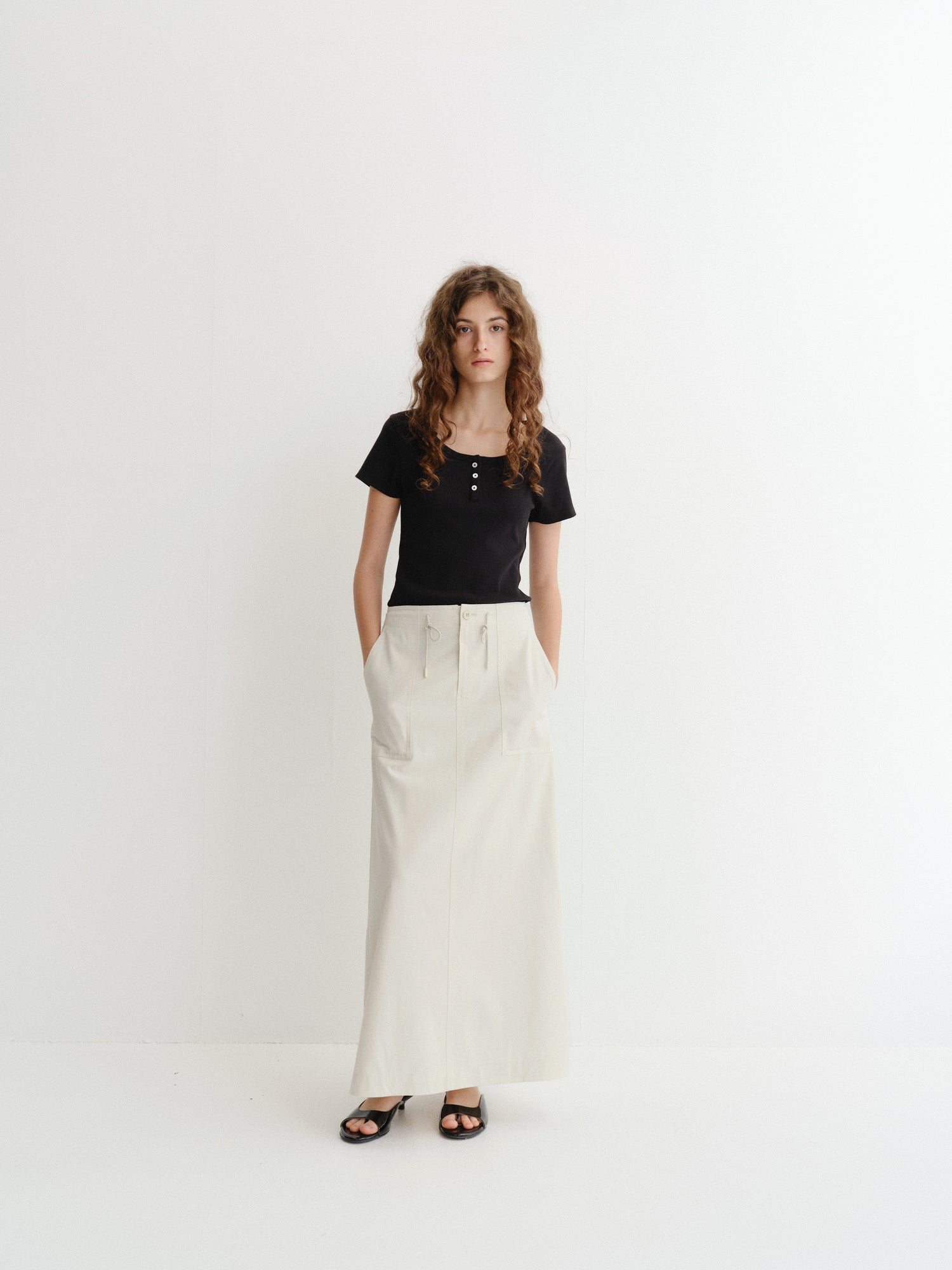 Maxi Jupe A-Line - Dunst