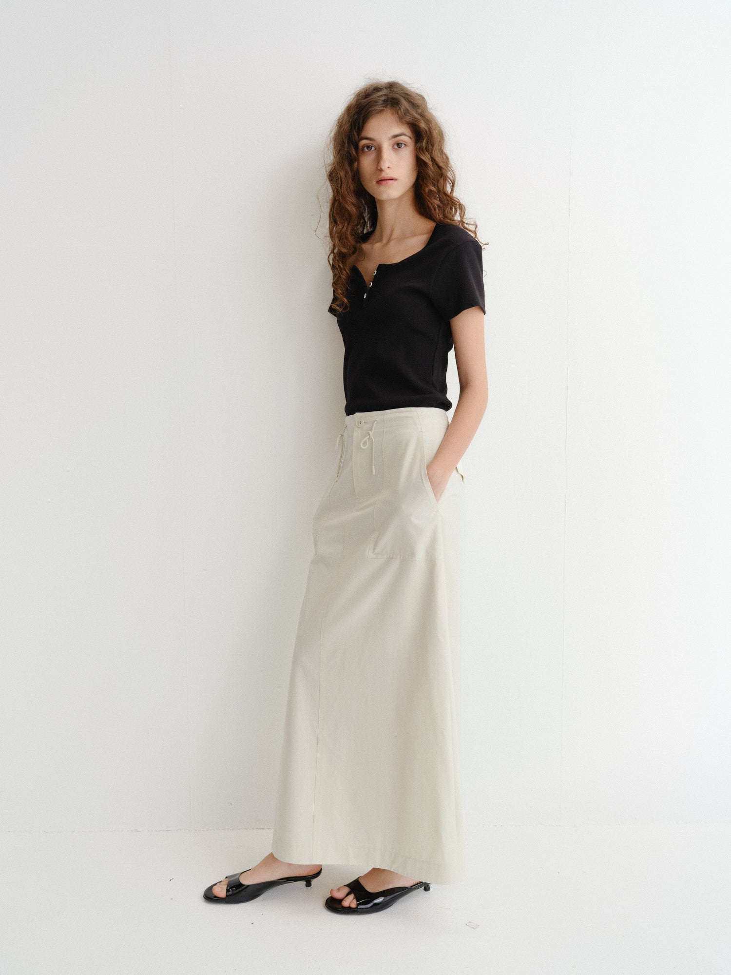 Maxi Jupe A-Line - Dunst