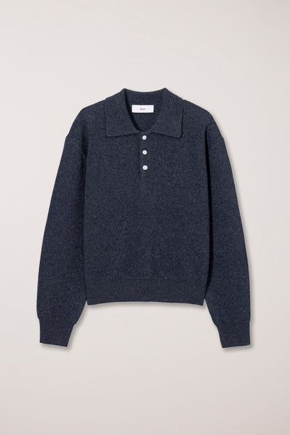 Polo Maille Cachemire Charcoal - Dunst