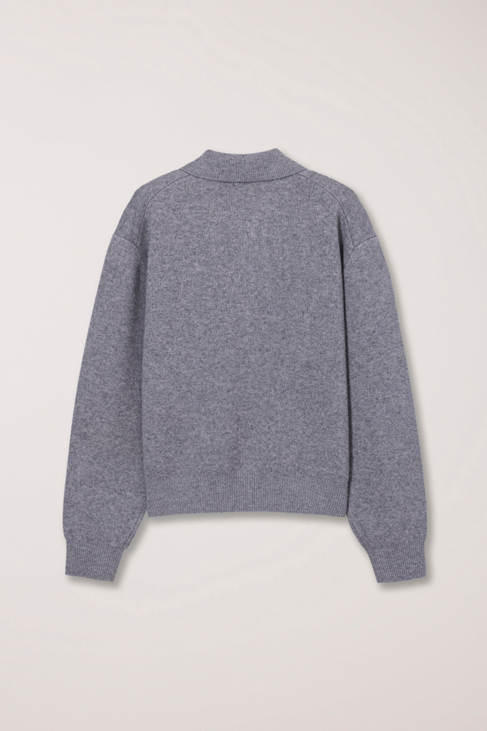 Polo Maille Cachemire Gris Mélangé - Dunst