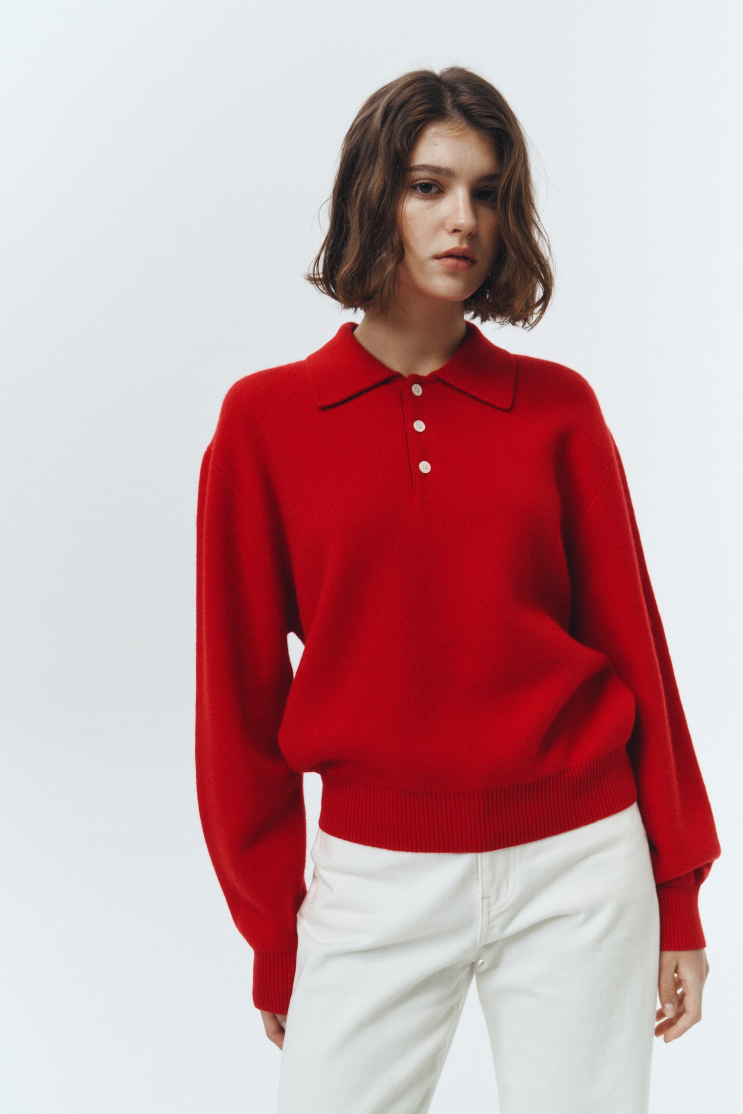 Polo Maille Cachemire Rouge - Dunst