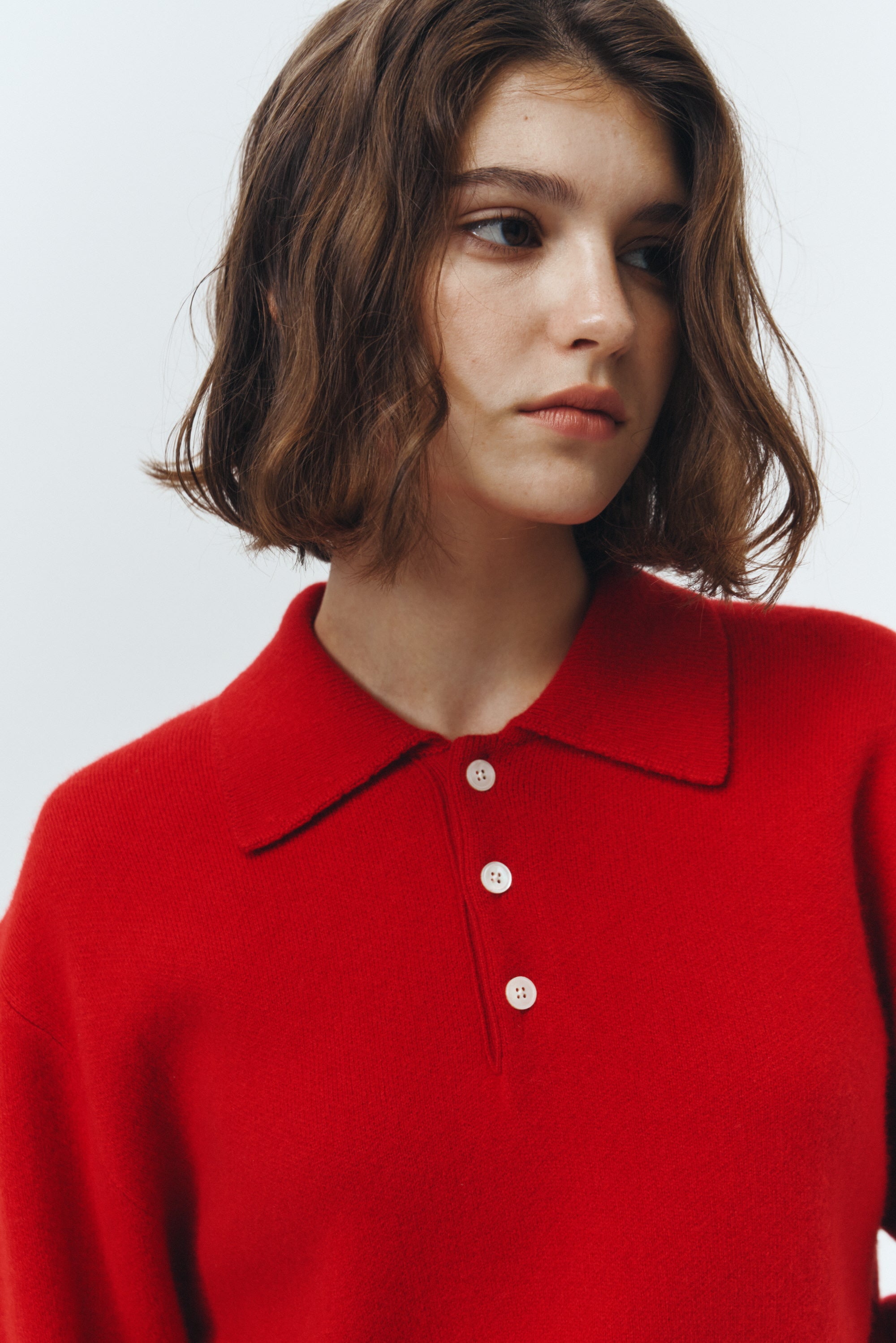 Polo Maille Cachemire Rouge - Dunst