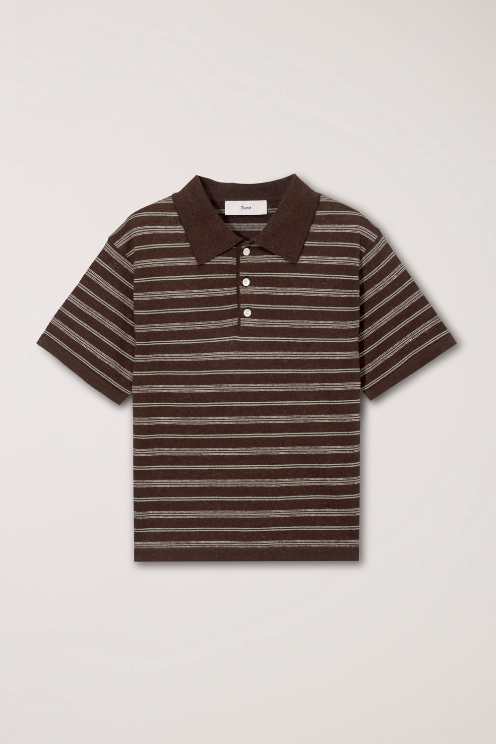 Polo Rayé Coton Lin - Dunst