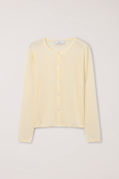 Cardigan Léger Jaune Pâle - Dunst
