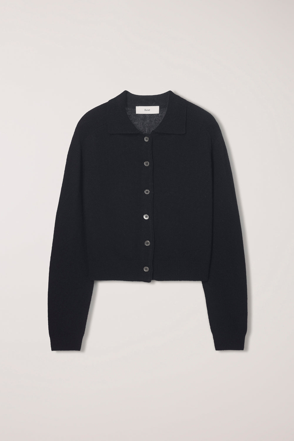 Cardigan Noir Col Polo - Dunst