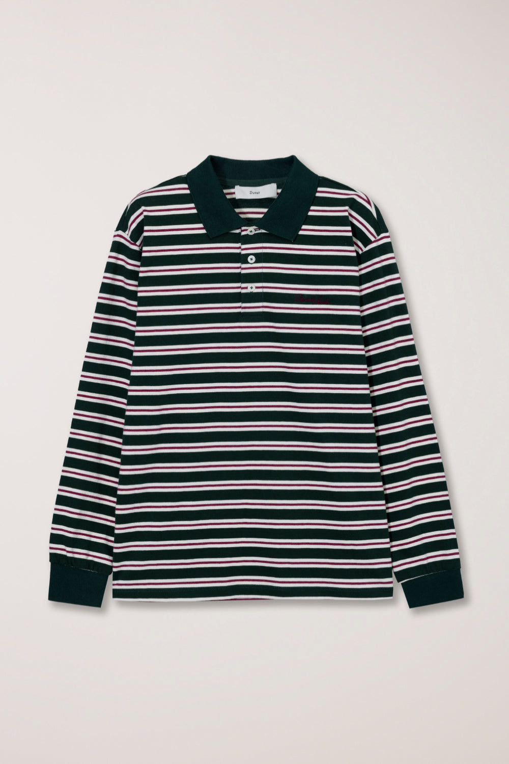 Polo Rayé Vert Foncé - Dunst