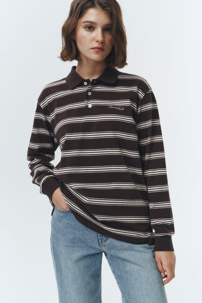 Polo Rayé Marron - Dunst