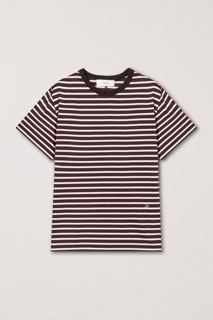 T-shirt Rayé Marron Rose - Dunst