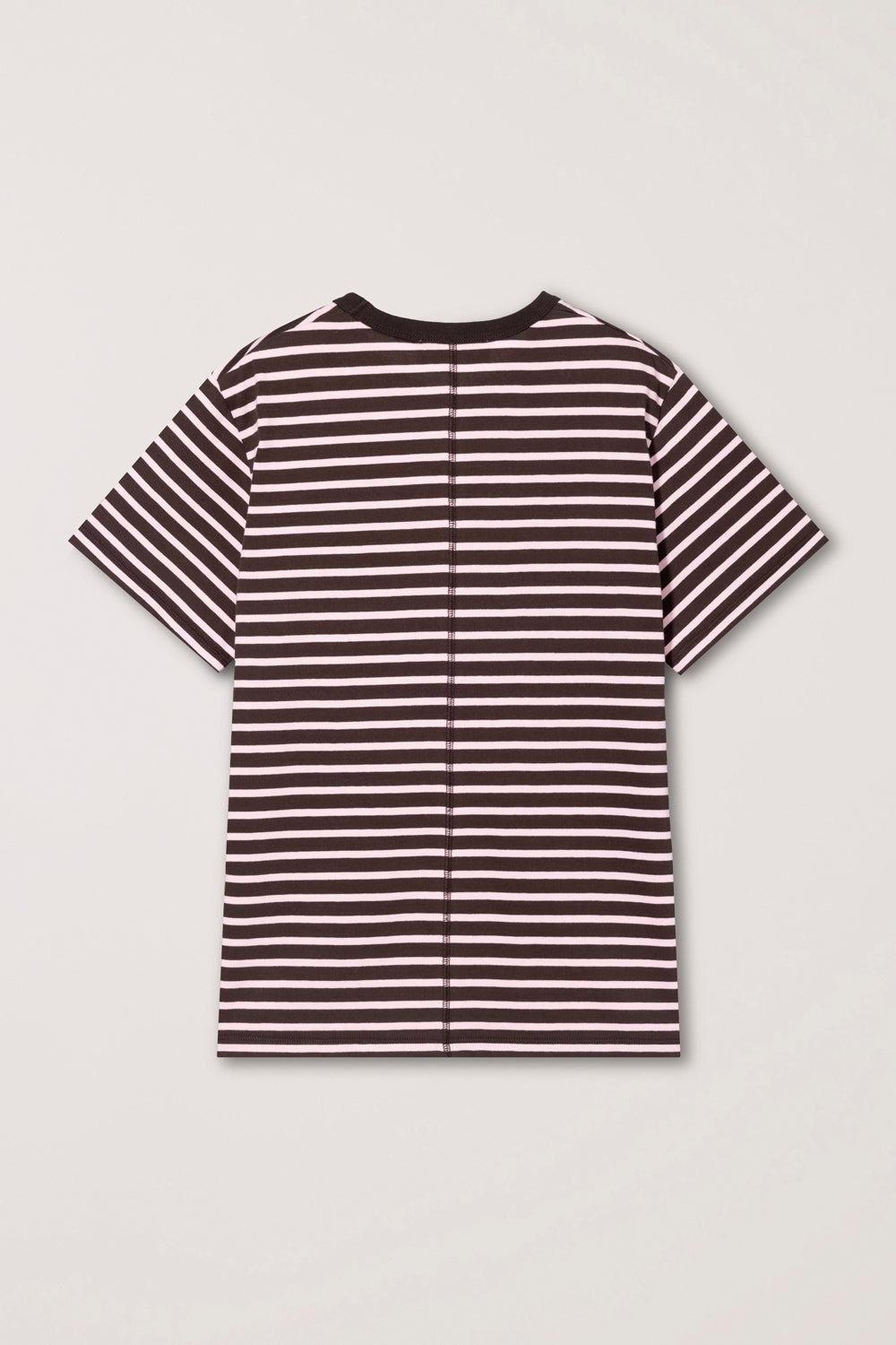 T-shirt Rayé Marron Rose - Dunst