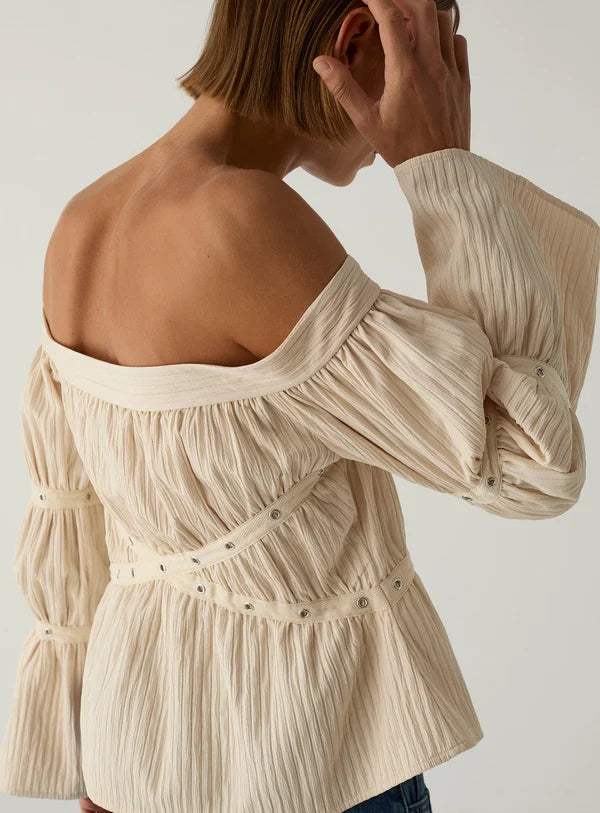 Blouse Addison Écru - Laagam