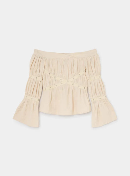 Blouse Addison Écru - Laagam