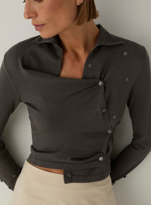 Cardigan Fia Gris - Laagam