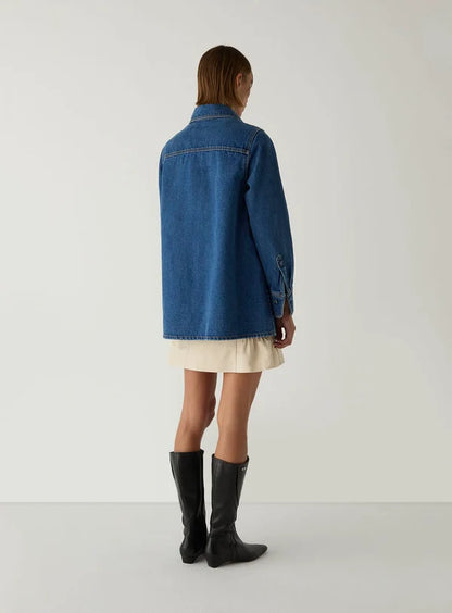 Chemise No Boyfriend  Denim - Laagam
