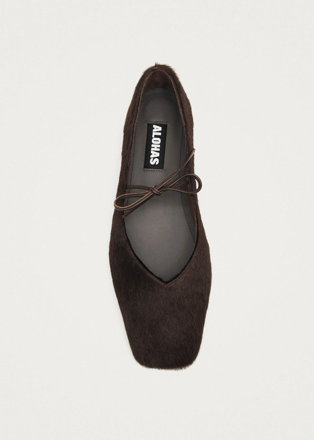 Ballerines en Cuir Souple Marron - Alohas