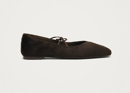 Ballerines en Cuir Souple Marron - Alohas