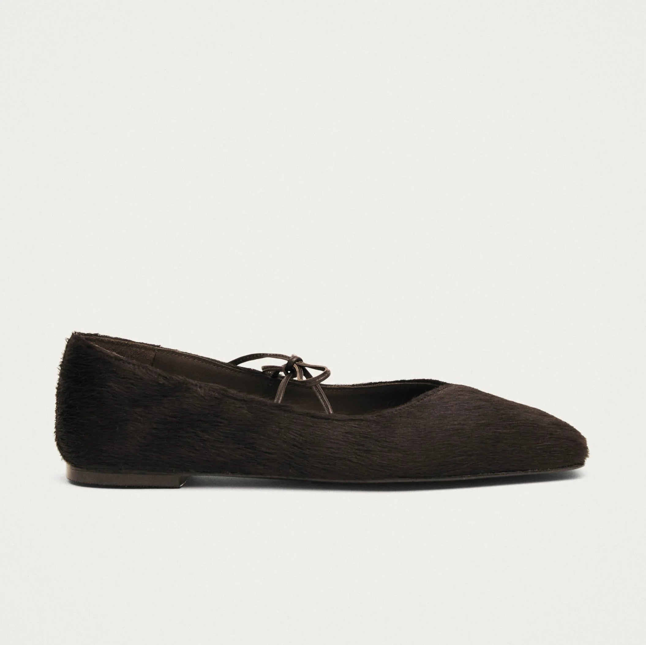 Ballerines en Cuir Souple Marron - Alohas