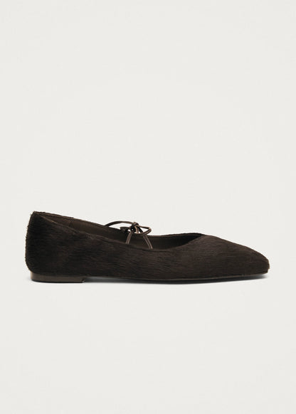 Ballerines en Cuir Souple Marron - Alohas