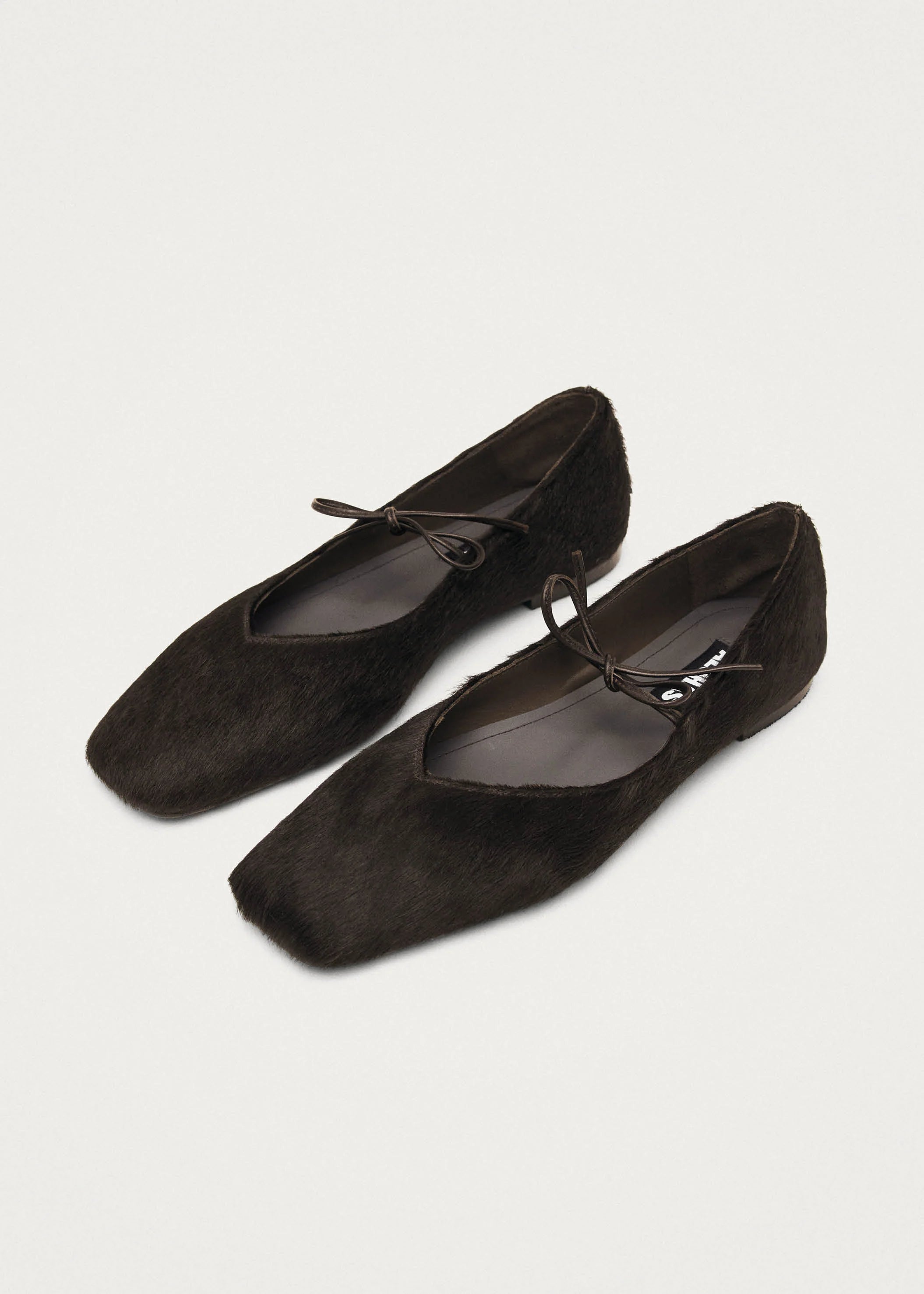 Ballerines en Cuir Souple Marron - Alohas
