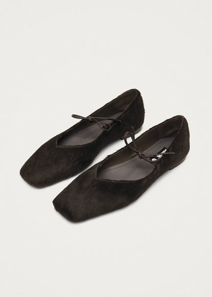 Ballerines en Cuir Souple Marron - Alohas