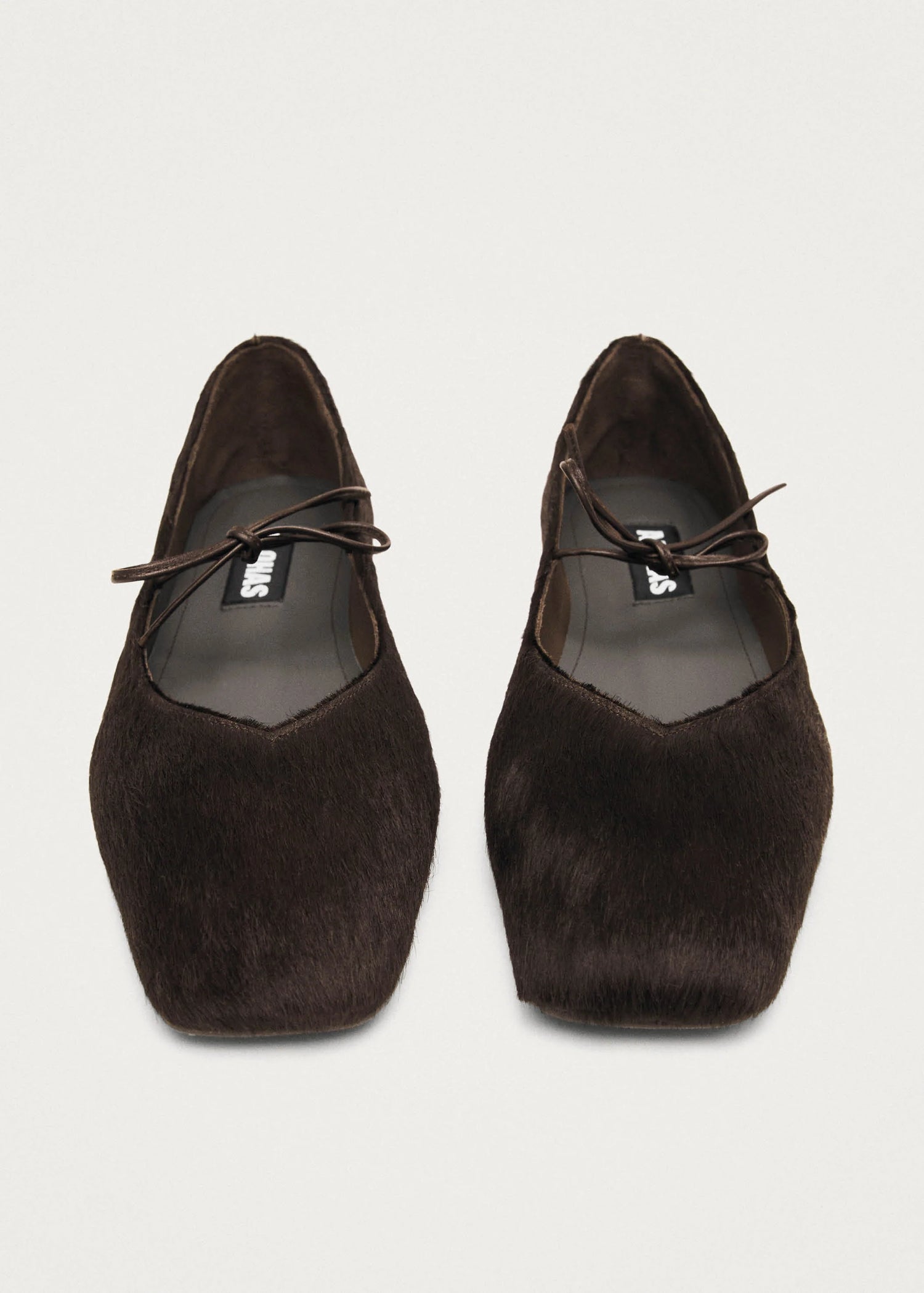 Ballerines en Cuir Souple Marron - Alohas
