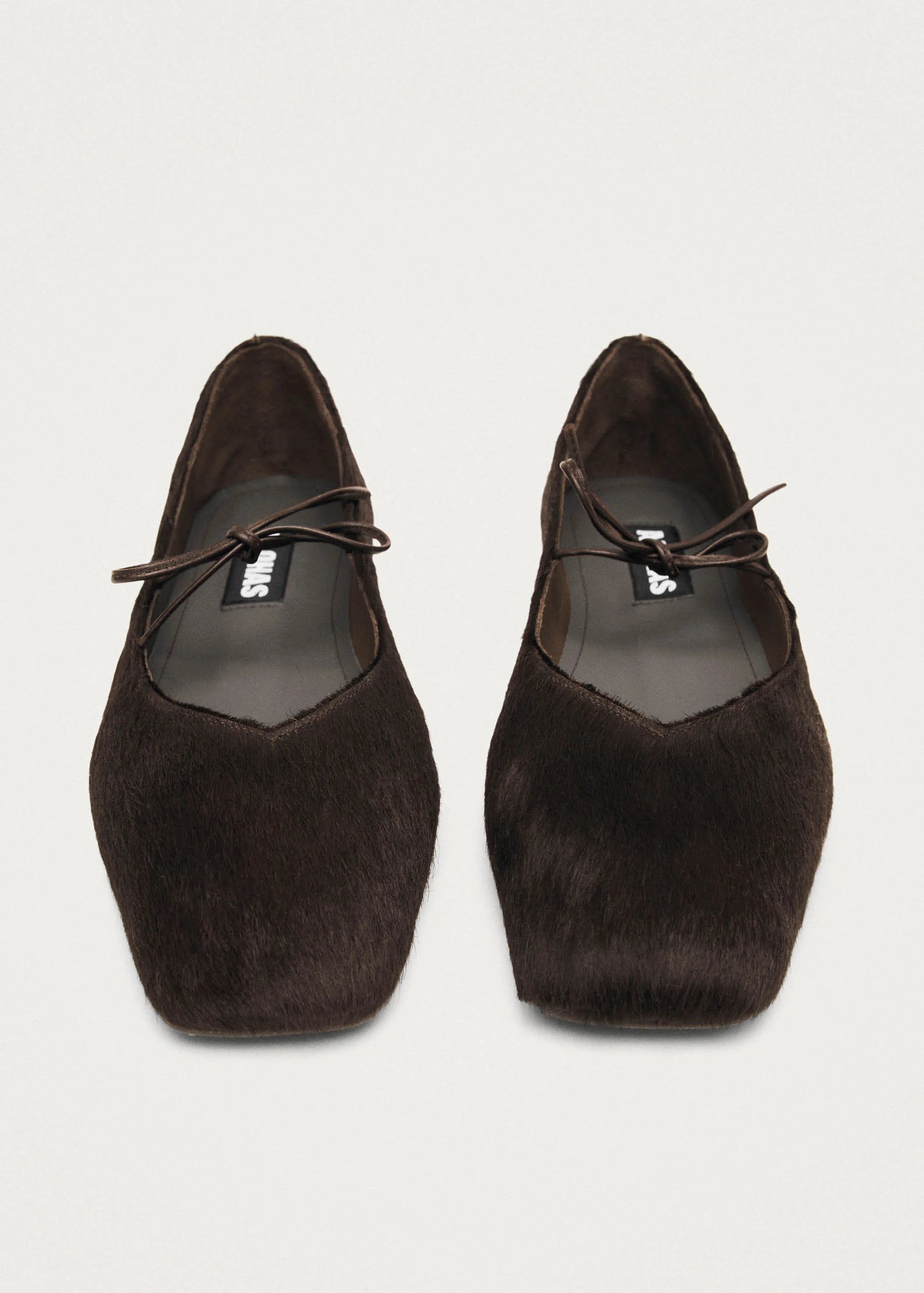 Ballerines en Cuir Souple Marron - Alohas