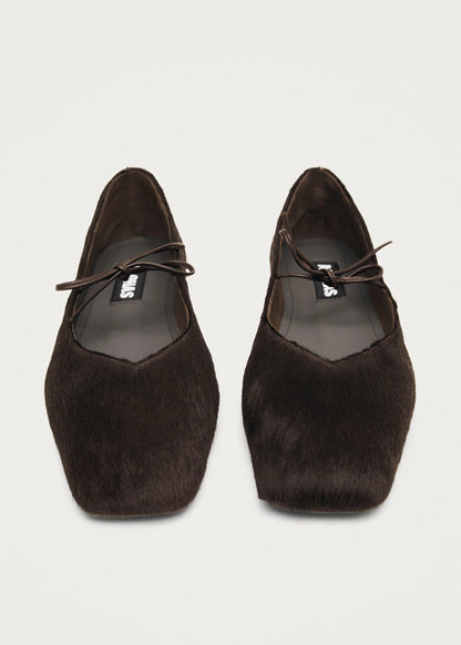 Ballerines en Cuir Souple Marron - Alohas