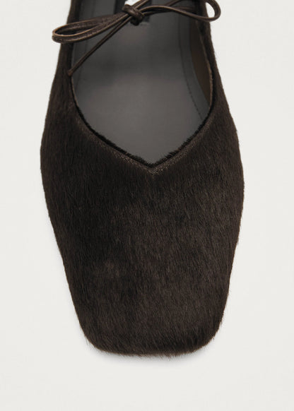 Ballerines en Cuir Souple Marron - Alohas