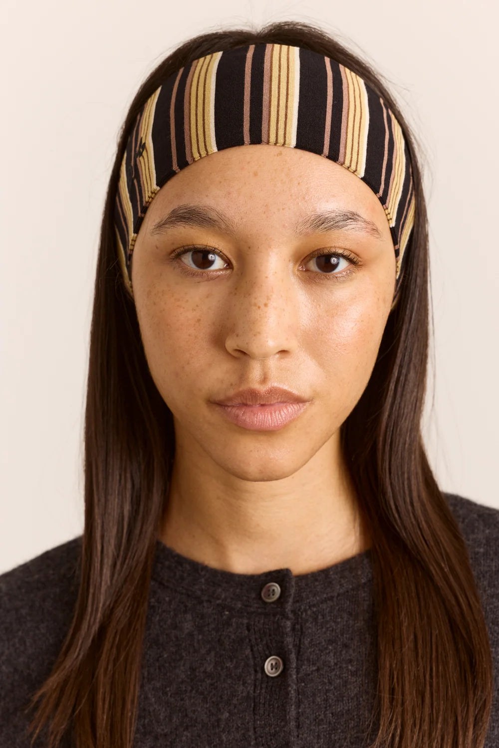 Bandana Stripe - Damson Madder